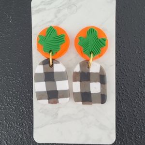 Fall Gingham Earrings